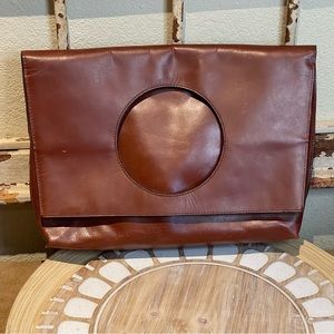 Foldable Leather Clutch Shoulder Bag Zara